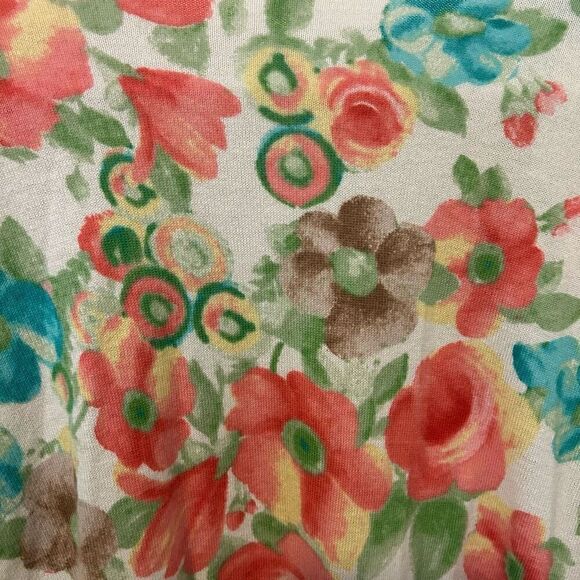 Charter Club cardigan 3X plus Womens Cream Floral Mix Boho fairy summer artsy - Picture 8 of 11